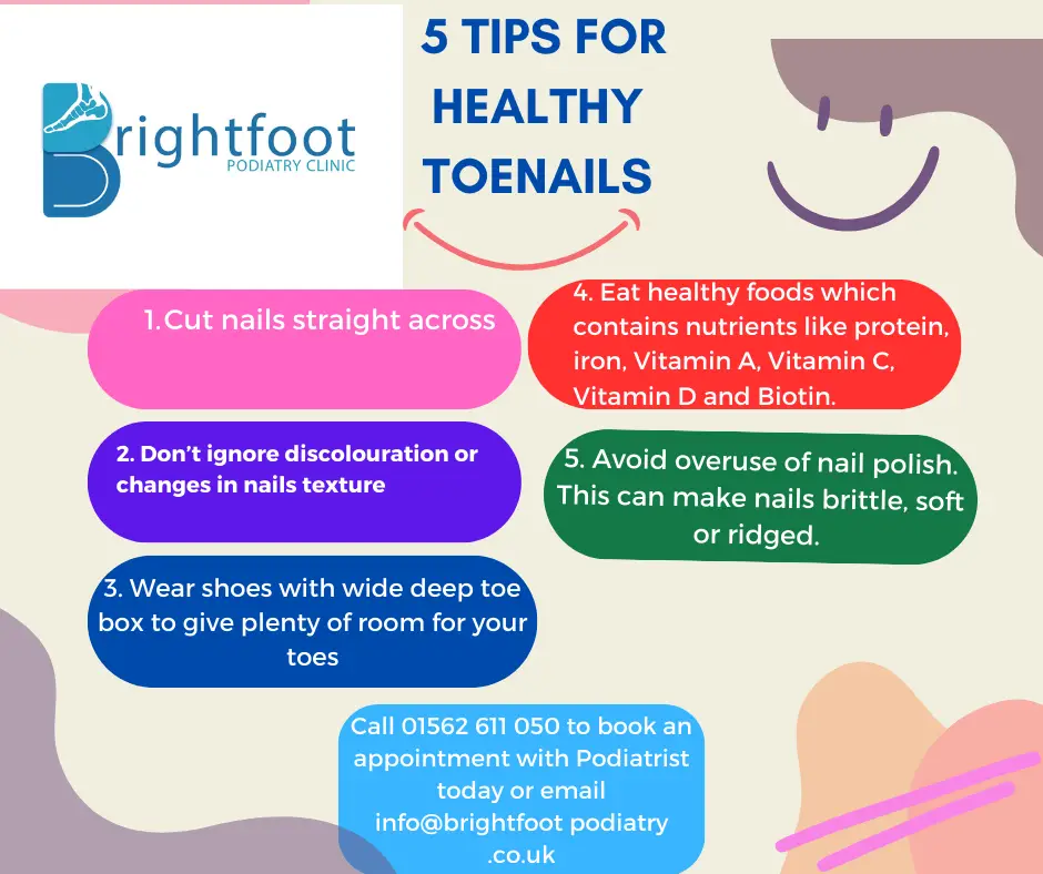 Tips for healthy toenails
